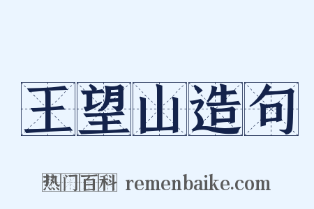 王望山造句是什么意思的图片